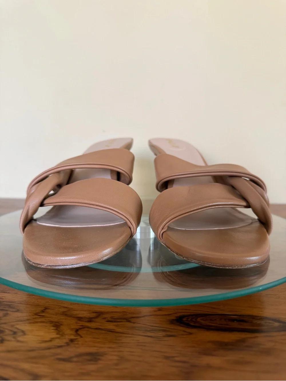 Inez Isa Heel slides in Cognac Nappa size 10 M